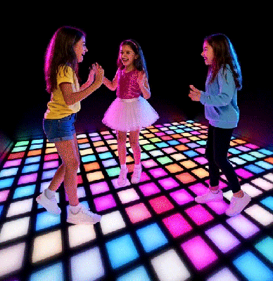 JAMMA Dance Active Game Pixel Sports Simulator 30*30cm Interactive Floor Projector Game Grid Led Floor Games