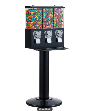 Commercial Triple Vending Machine (Candy and or Gumballs) 