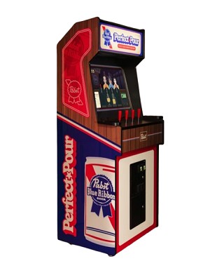 Perfect Pour Pabst Blue Ribbon Arcade Game 