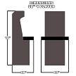 Dimensions 70"T x 38"d x 52"w 