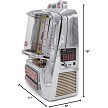 Rocket 200 Wall-O-Matic Table Jukebox Wallbox Wireless Bluetooth Speaker FM Radio SD USB Retro American Diner Style Tabletop 