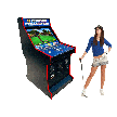 Incredible Technologies Arcade Collection - Silver Strike, Bags & Power Putt - 32" Upright 