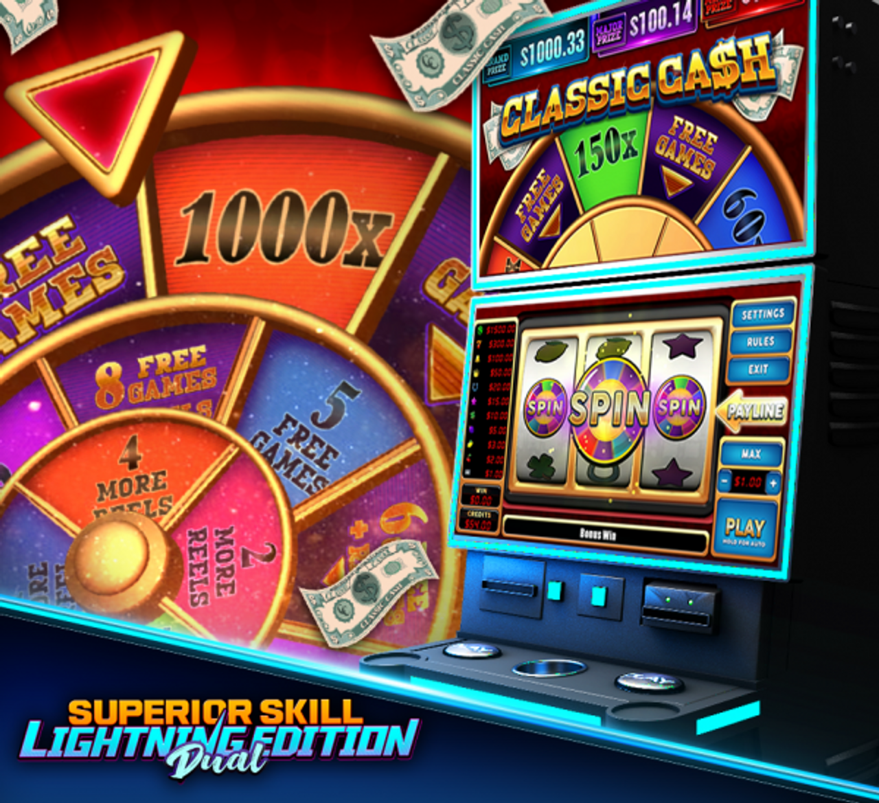 Superior Skill Lightning Edition (5 In 1 Casino Skill Game) 