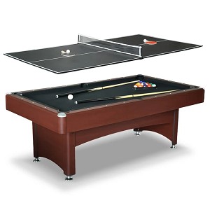 Hathaway Bristol 7-ft Pool Table w/Ping Pong Table-Top 