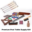 Premium Pool Table Supply Set (Top Quality High-End - Available Nowhere Else!) 