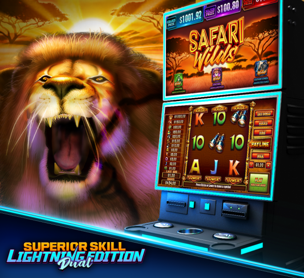 Superior Skill Lightning Edition (5 In 1 Casino Skill Game) 