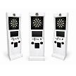 Take Aim White Electronic Dart Machine – Color WHITE Commercial Coin-Operated with Free Play & Online Play Options 