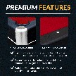 Spartan 6-ft Pool Table with Table Tennis Top - Black with Red Felt 