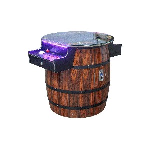 Classic Arcade Barrel Video Arcade Machine Cocktail Cabinet (512 Games in One and a Large 26” LCD Screen) 