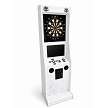 Take Aim White Electronic Dart Machine – Color WHITE Commercial Coin-Operated with Free Play & Online Play Options 