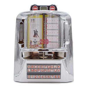 Rocket 200 Wall-O-Matic Table Jukebox Wallbox Wireless Bluetooth Speaker FM Radio SD USB Retro American Diner Style Tabletop 